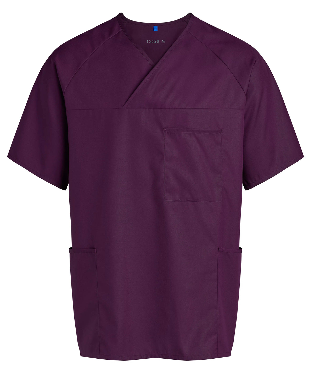 Scrubstopp Kentaur Comfy Fit – klassisk V-ringning, unisex – Cassis