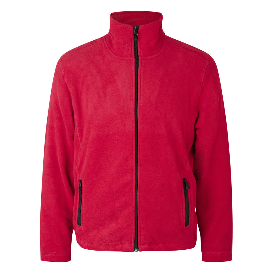 Fleecekofta ID Microfleece 0803 – unisex – Röd