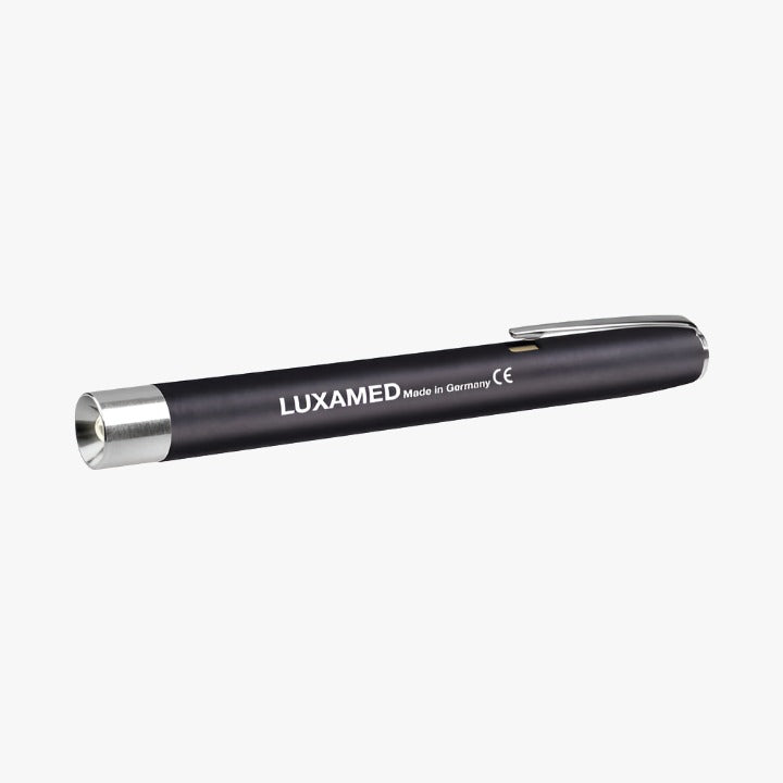 Kynälamppu Luxamed — LED musta paristoineen