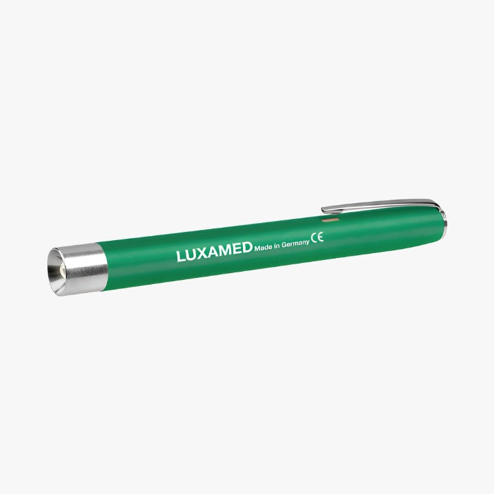 Kynälamppu Luxamed — LED vihreä paristoineen