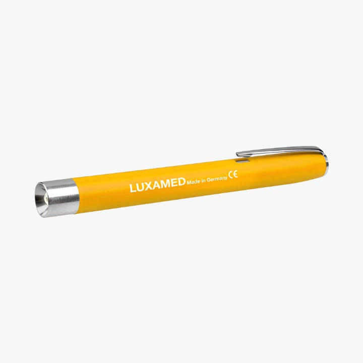 Kynälamppu Luxamed — LED keltainen paristoineen