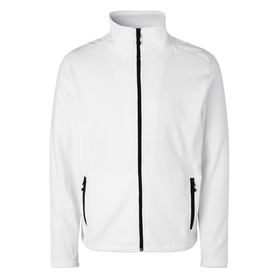 Fleecekofta ID Microfleece 0803 – unisex – Vit