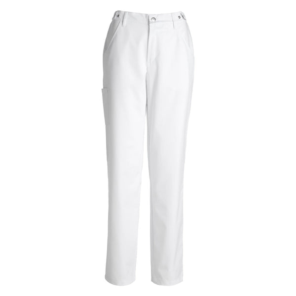Arbetsbyxa Kentaur med gylf – unisex – Vit – bomull