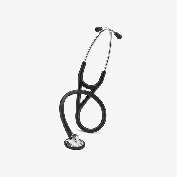 Stetoskooppi Littmann Master Cardiology musta, rintakappale harjattua ruostumatonta terästä