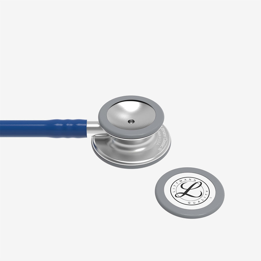 Stetoskooppi Littmann Classic III laivastonsininen, rintakappale harjattua ruostumatonta terästä