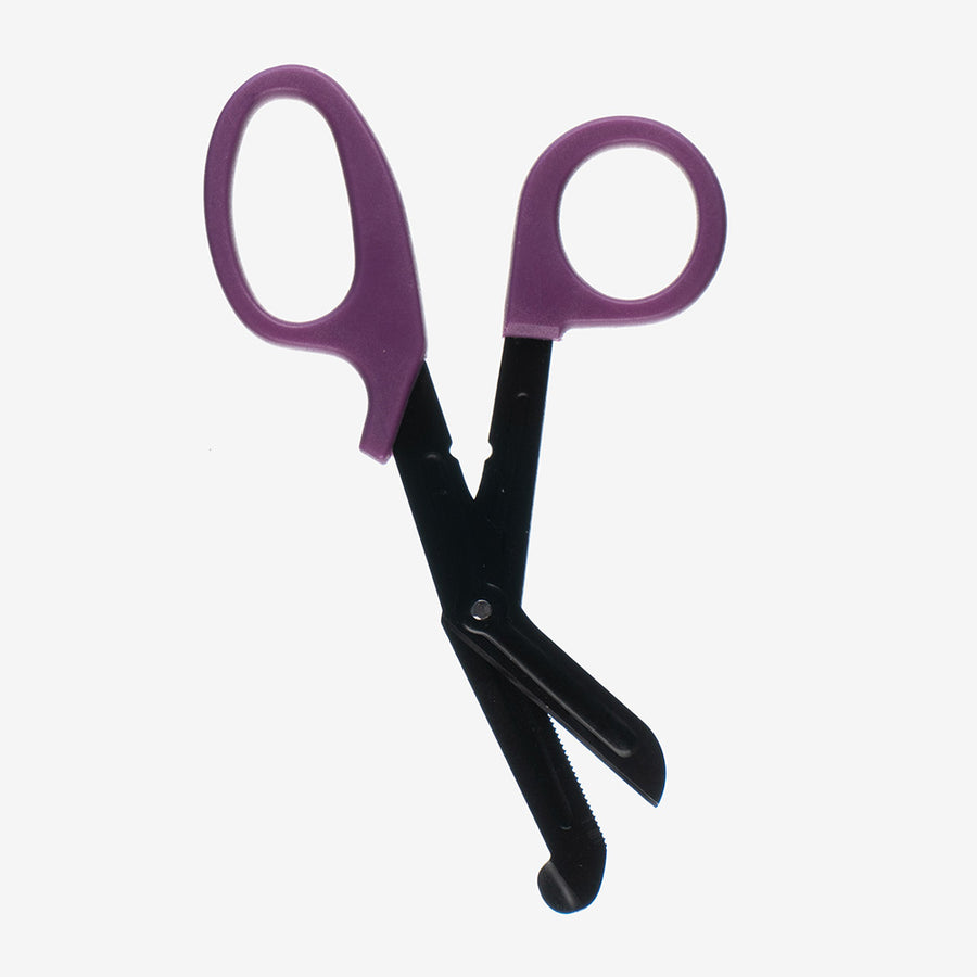 Sidesakset violetti kahva mustat terät