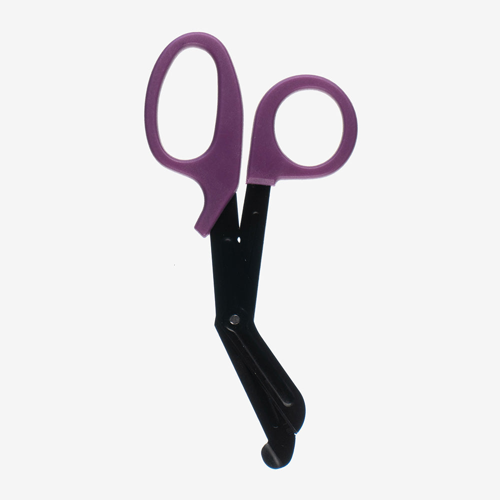 Sidesakset violetti kahva mustat terät